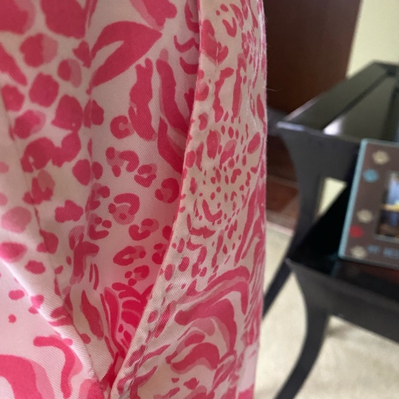 EUC worn once! Lilly Pulitzer White-Get Spotted Pink& White Lion Callahan shorts - Picture 5 of 8